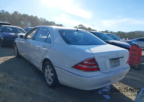2001 Mercedes-Benz S 430 из США, поврежденный, VIN WDBNG70J41A181536